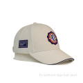 Casquette de baseball en caoutchouc blanc